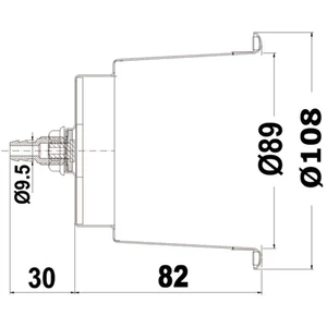 Osculati Recessed Glass/Can Holder with Drain - Stainless Steel 
