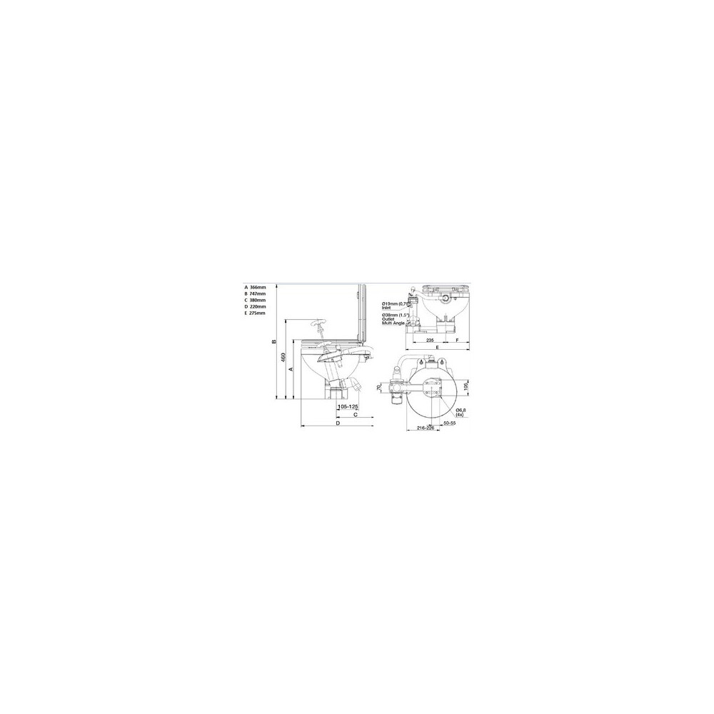 Electric Sea Toilet 12V