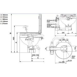Electric Sea Toilet 12V
