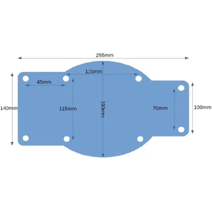 Lavac Blakes  Universal Mount Plate 