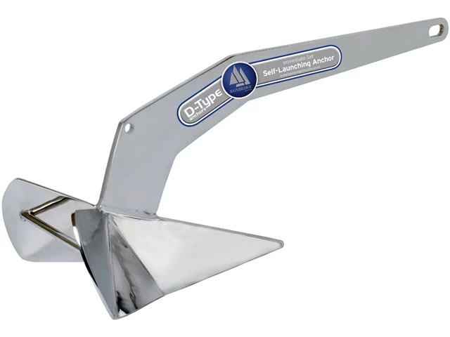 Aquamarine D-Type Anchor Stainless Steel 