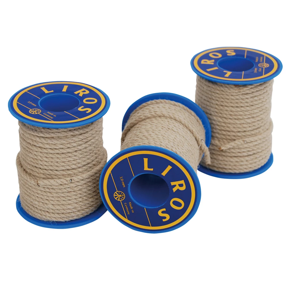 Liros Historic Hemp Cord Rope 3mm x 10m 