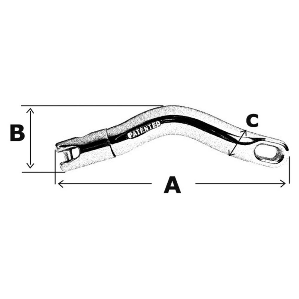 Anchor to Chain Twist Connector 6-8mm