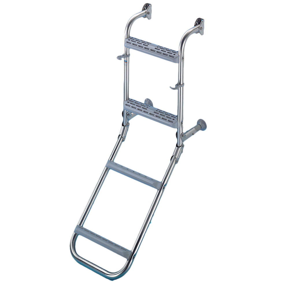 Stainless Steel Ladder with Plastic Treads