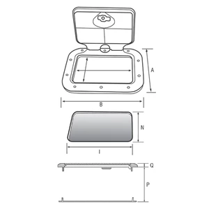 Nuova Rade Euro 2 Escape Hatch 48x48cm 