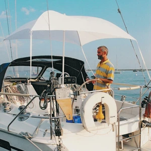 Force 4 Portable Bimini Sun Awning White 