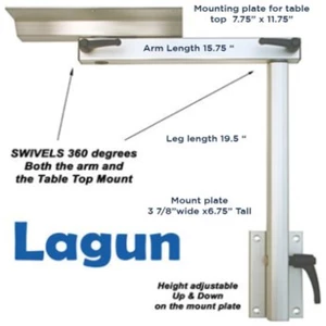 Lagun Yacht Table - Frame and mounting plate 