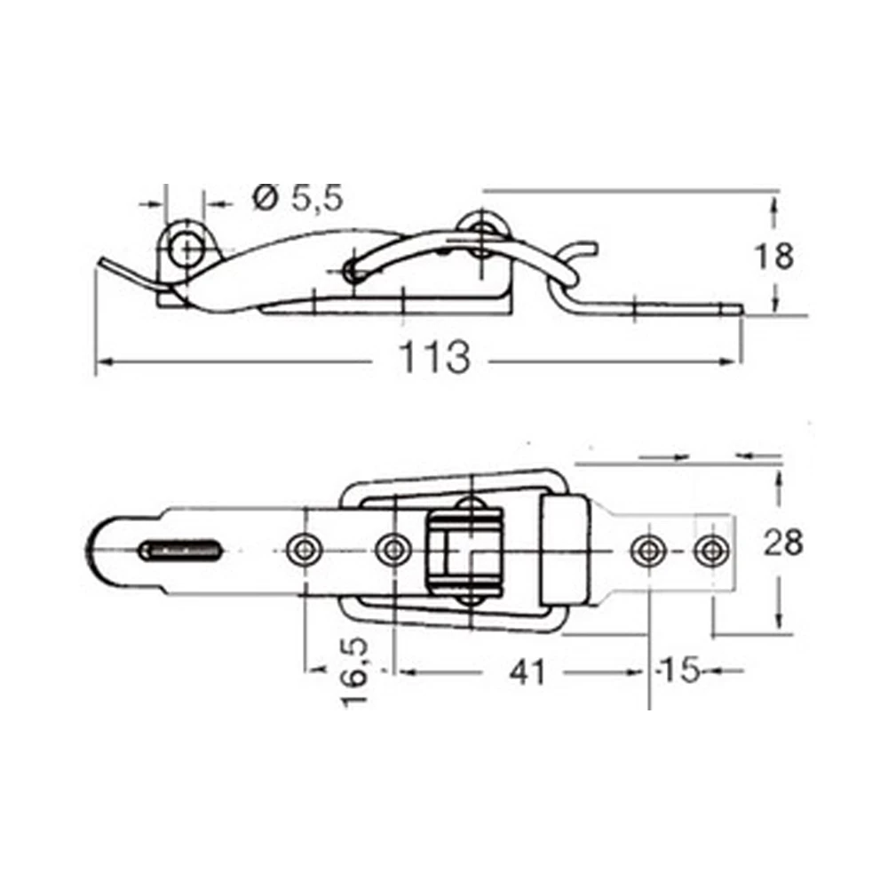 Stainless Steel Lockable Toggle Fastener