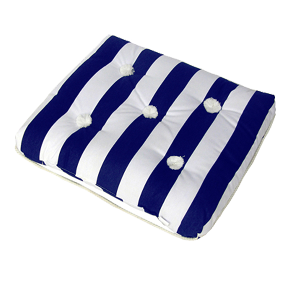 Marine Cushion Navy White Single