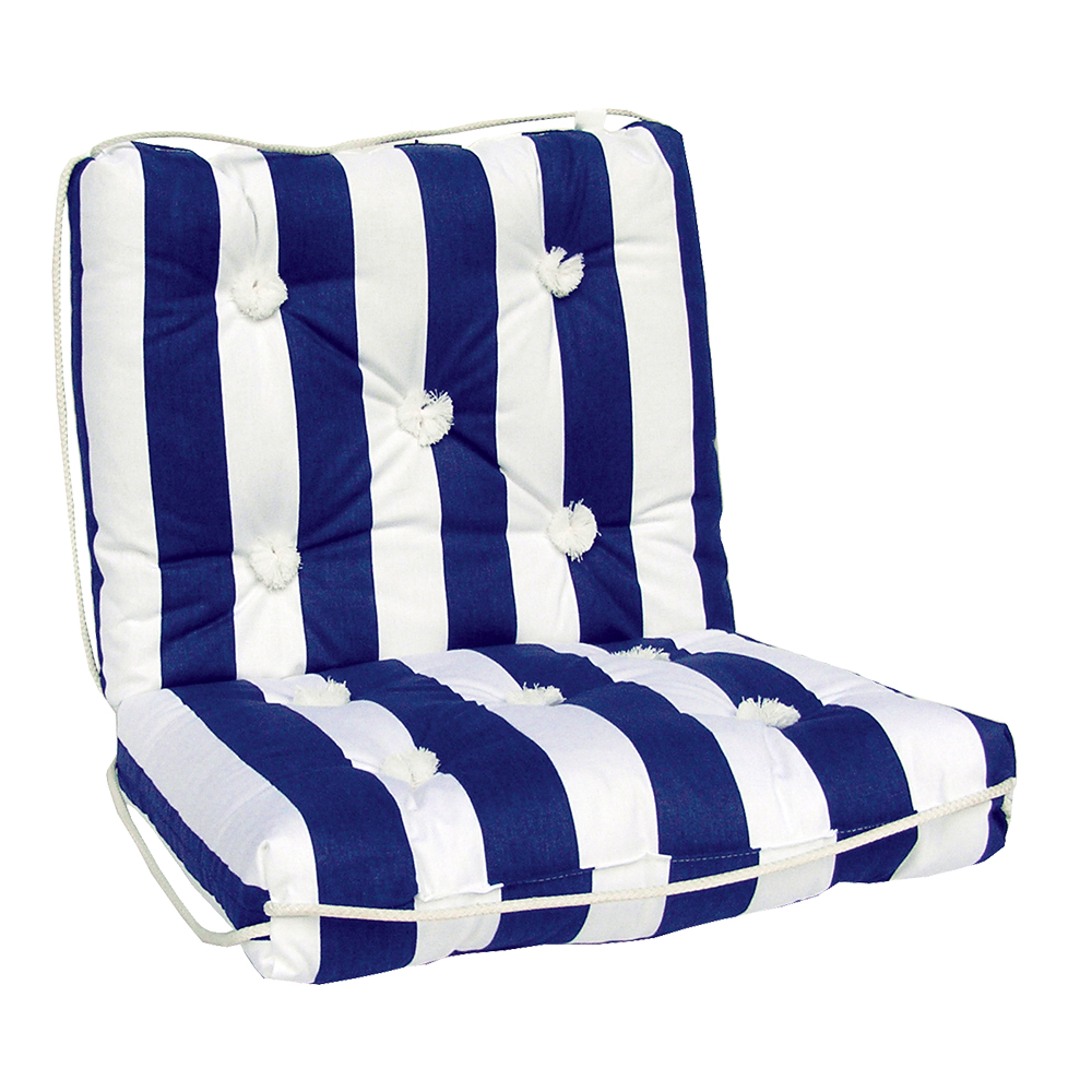 Marine Cushion Navy/White Double