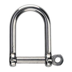 Wide Jaw Stainless Steel Dee Shackle (1pk)