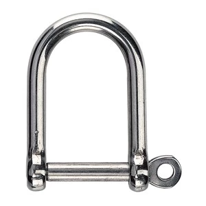 Force 4 Wide Jaw Stainless Steel D Shackle - 1 Pack 