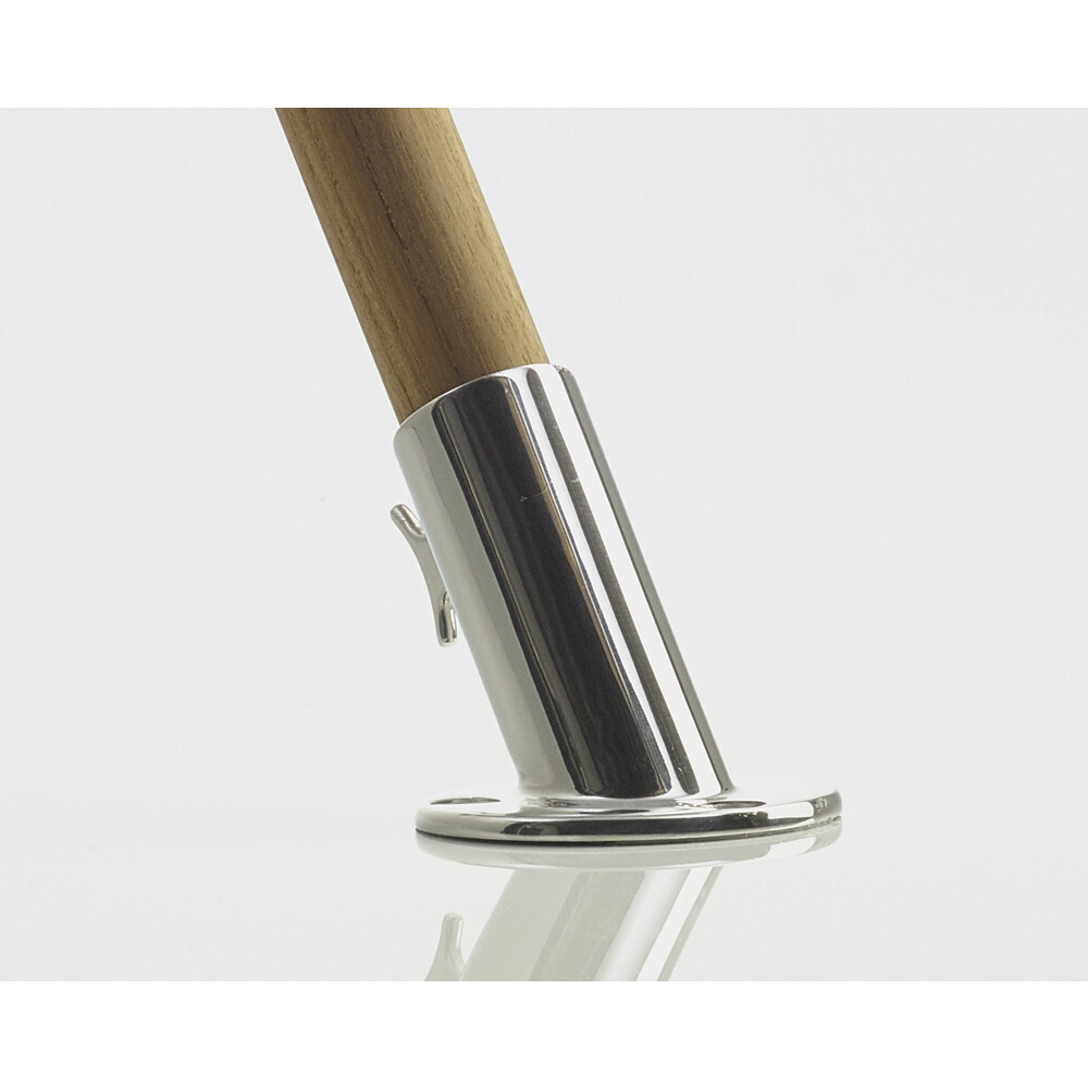 Teak Flagstaff With Socket