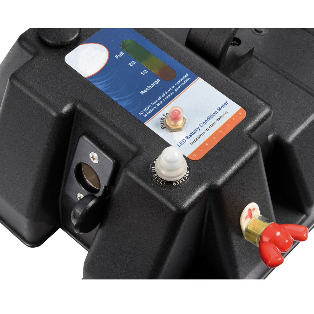 Battery Box with Quickfit Connections Tester & 12V Sockets