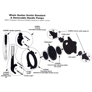 Whale Std Operating Lever Kit - Urchin 