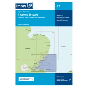Imray C1 Thames Estuary - Tilbury to North Foreland & Orfordness 
