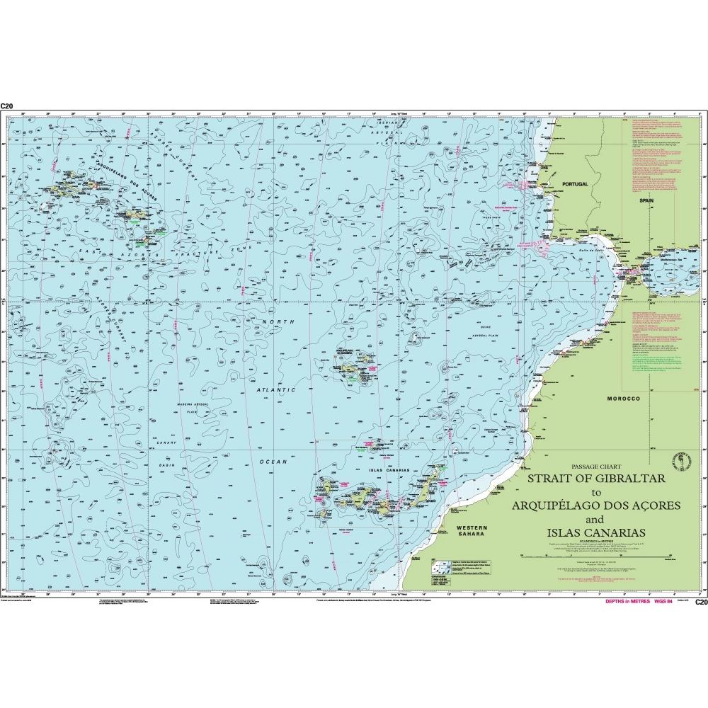 C20 Gibraltar to Arquipelago dos Azores and Islas Canaries
