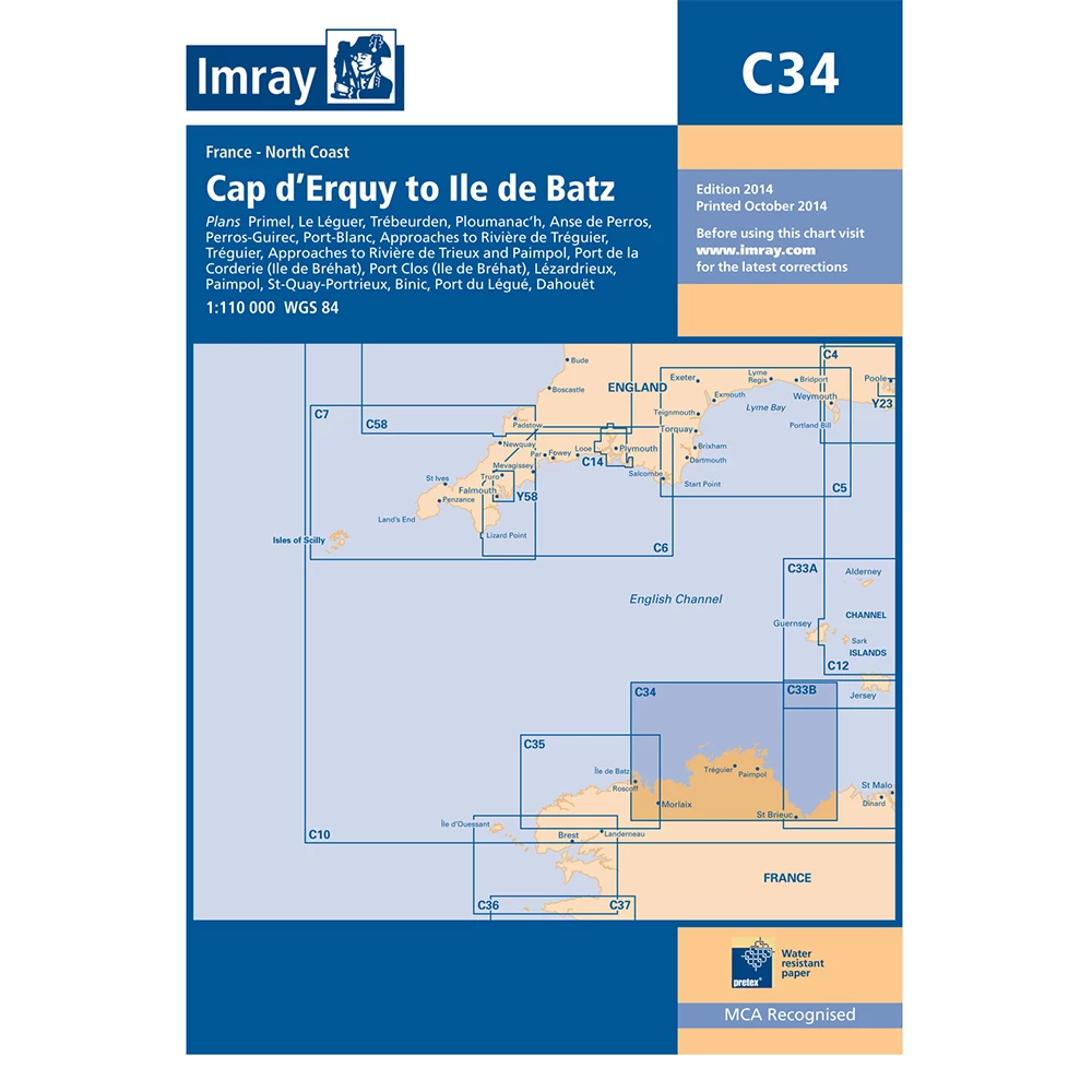 Imray C34 Cap d'Erquy to Ile de Batz