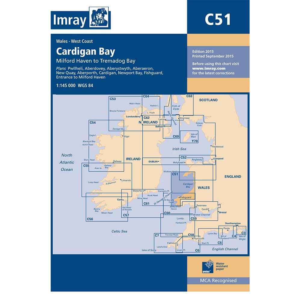 Imray C51 Cardigan Bay - Milford Haven to Tremadoc Bay