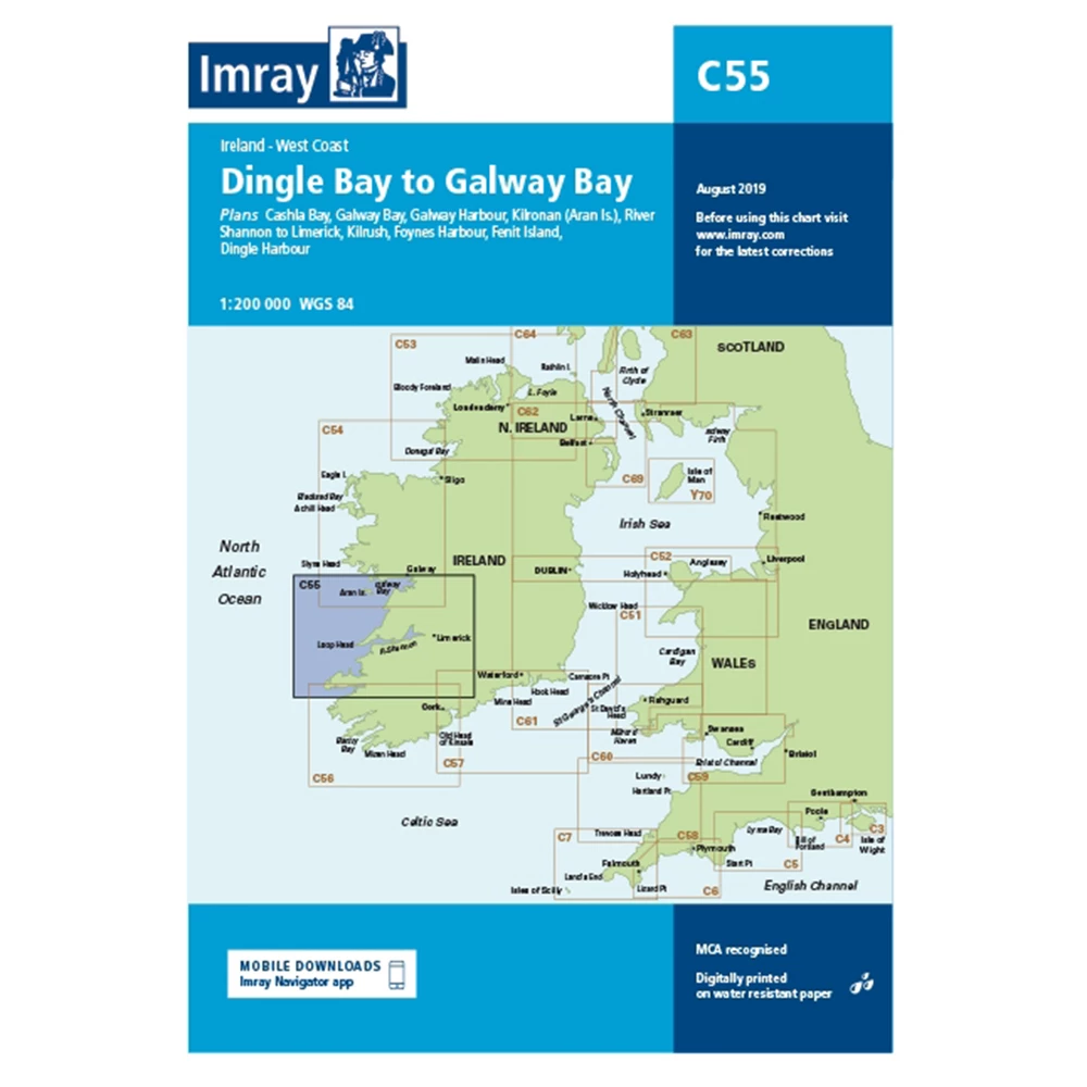 Imray C55 Dingle Bay to Galway Bay
