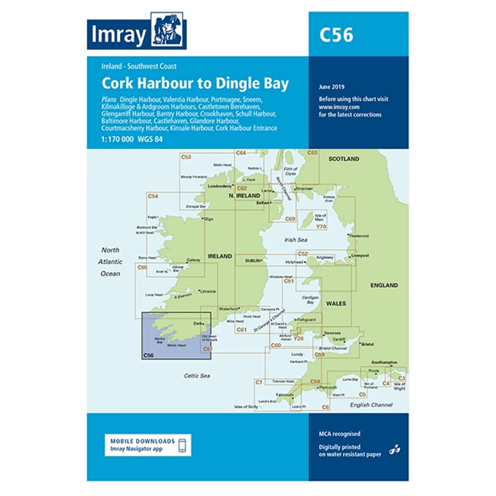 Imray C56 Cork Harbour to Dingle Bay