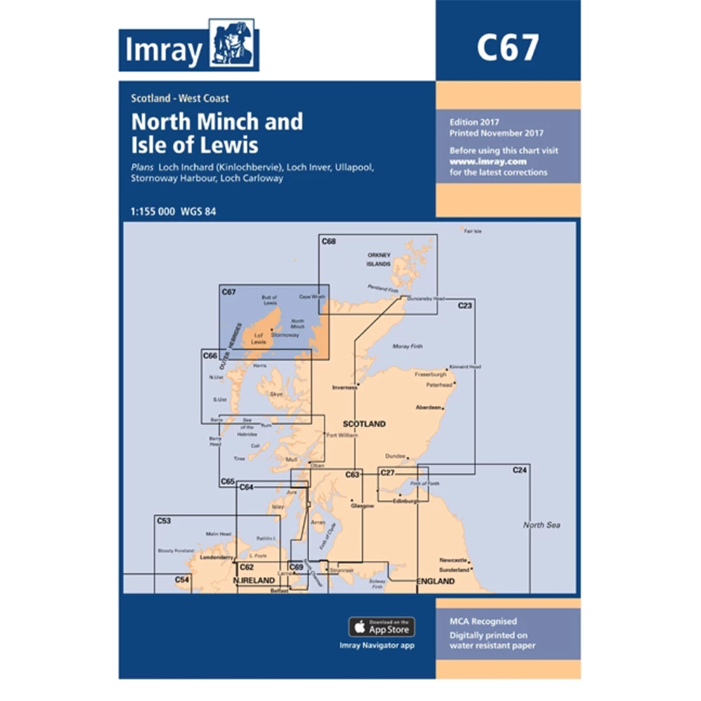 Imray C67 North Minch and Isle of Lewis 