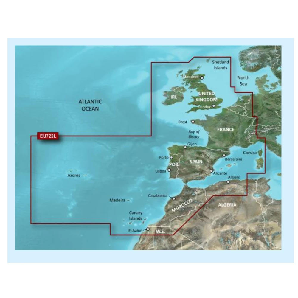 Garmin BlueChart g3 Vision Large - Europe Atlantic Coast