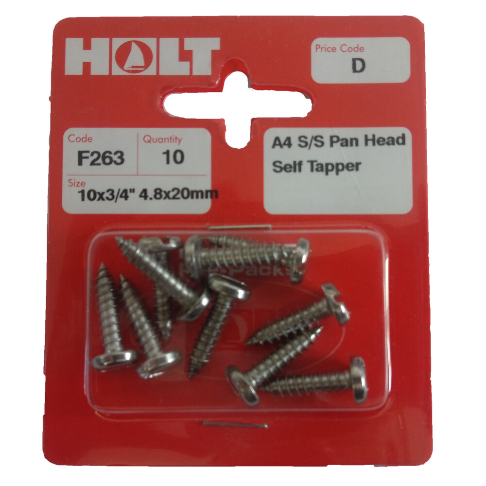 A4 Stainless Steel Panhead Self Tapper