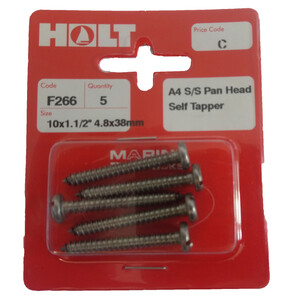 A4 Stainless Steel Panhead Self Tapper