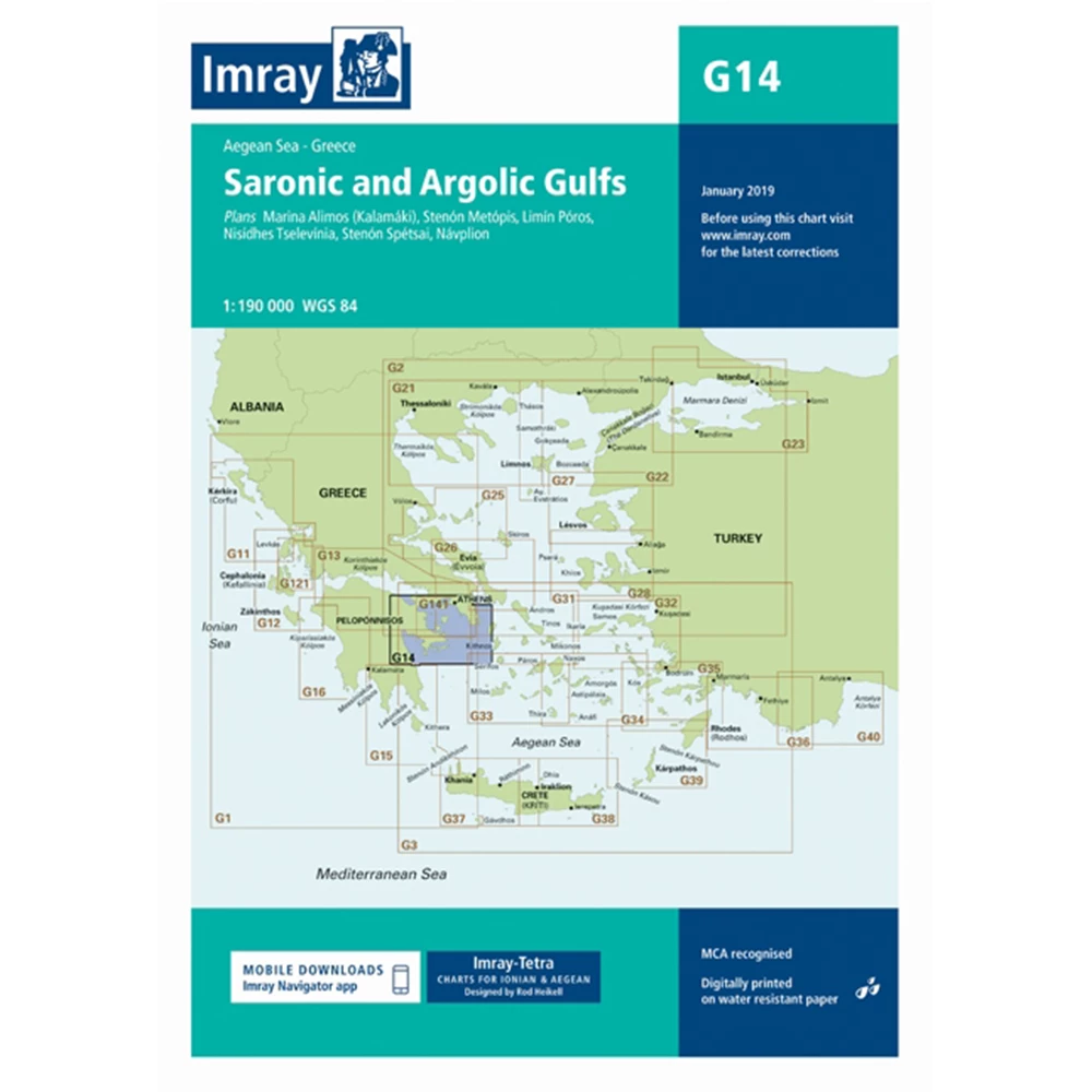 Imray G14 Saronic and Argolic Gulfs