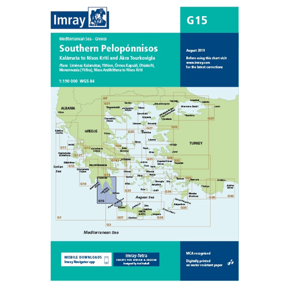 Imray G15 South Peloponnisos