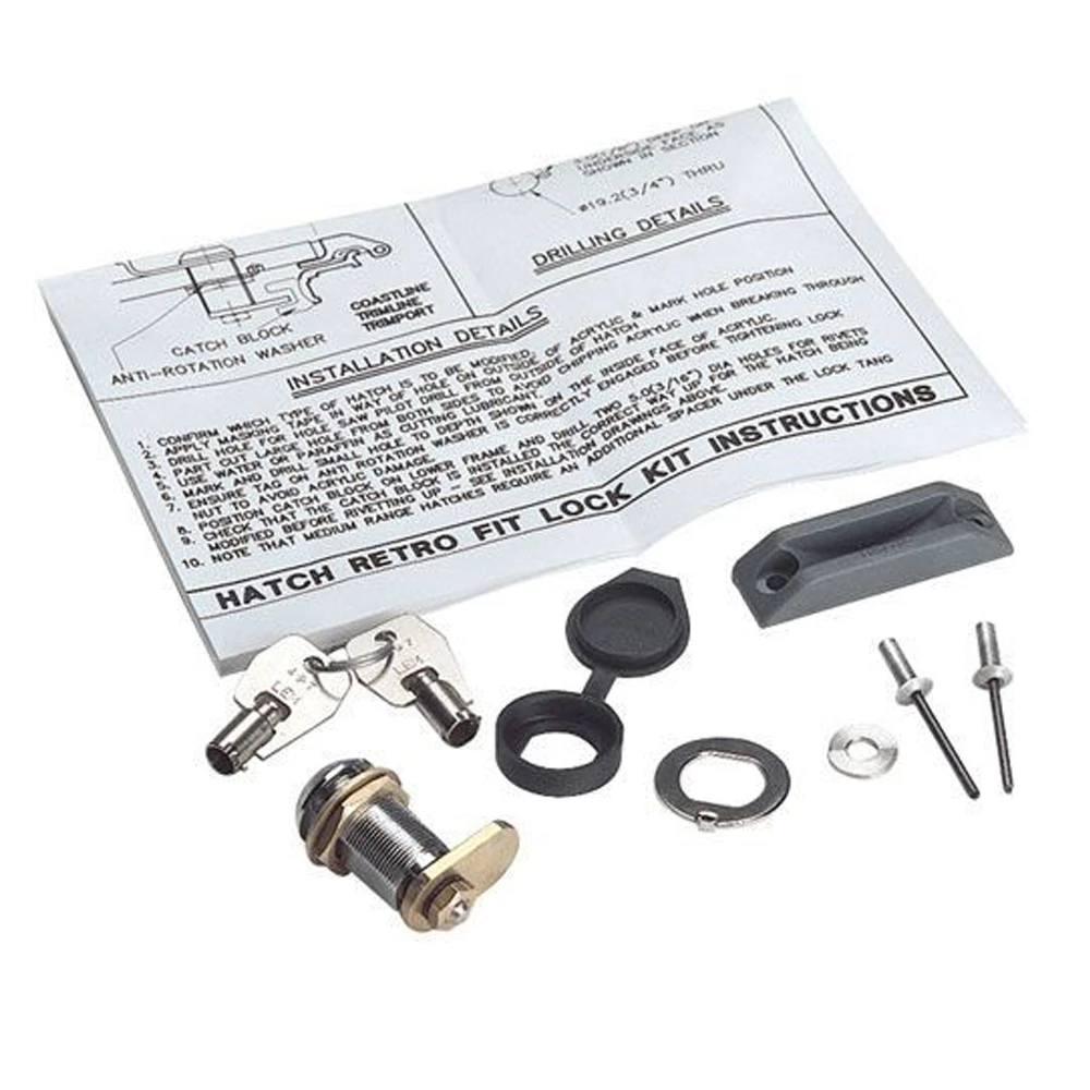 Lewmar Retro Fit Hatch Lock & Key Kit