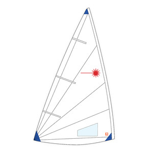 Laser Radial Class Compliant Sail