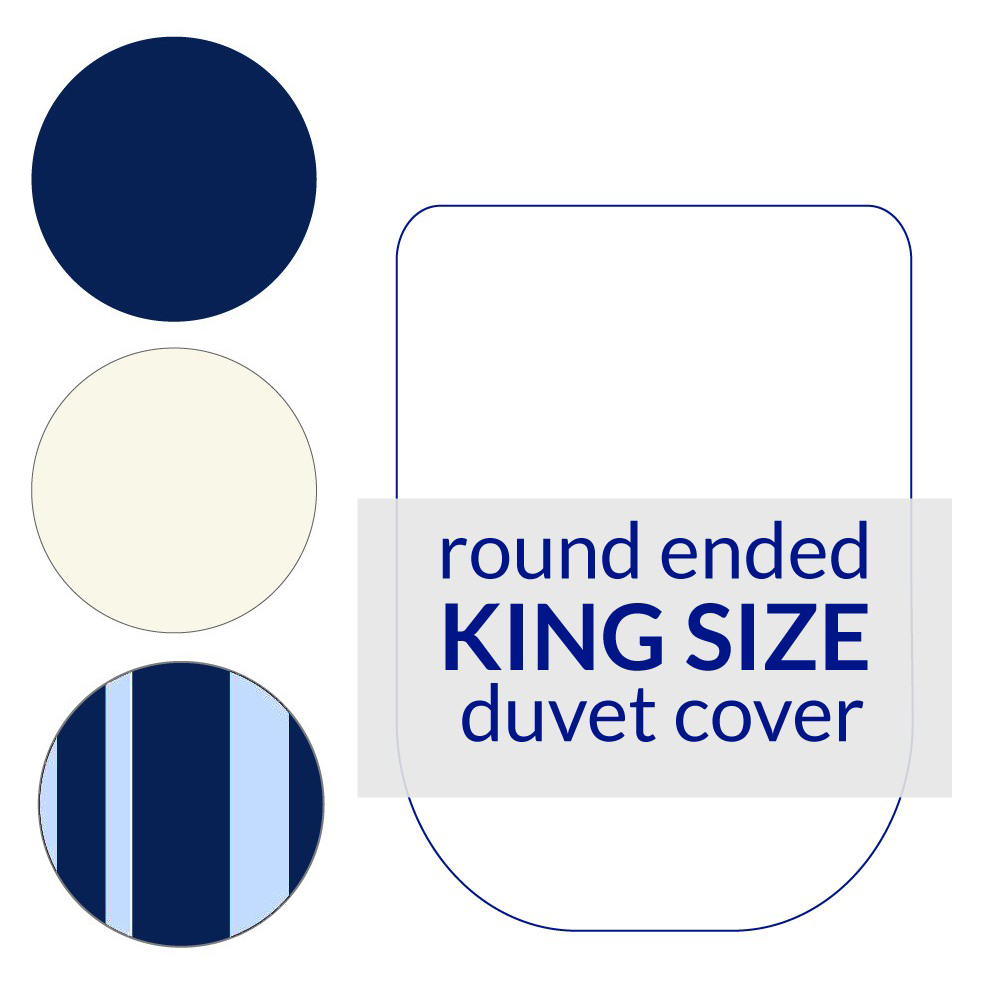 Round End Duvet Cover King Size