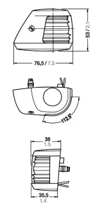 Series 20 Port Navigation Lights