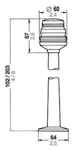 Series 20 All Round White Navigation Lights