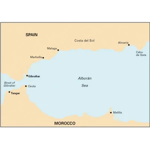 Imray Imary Chart M11 Costa del Sol - Gibraltar to Cabo de Gata and Morocco 