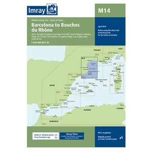 Imray M14 Barcelona to Bouches du Rhone 
