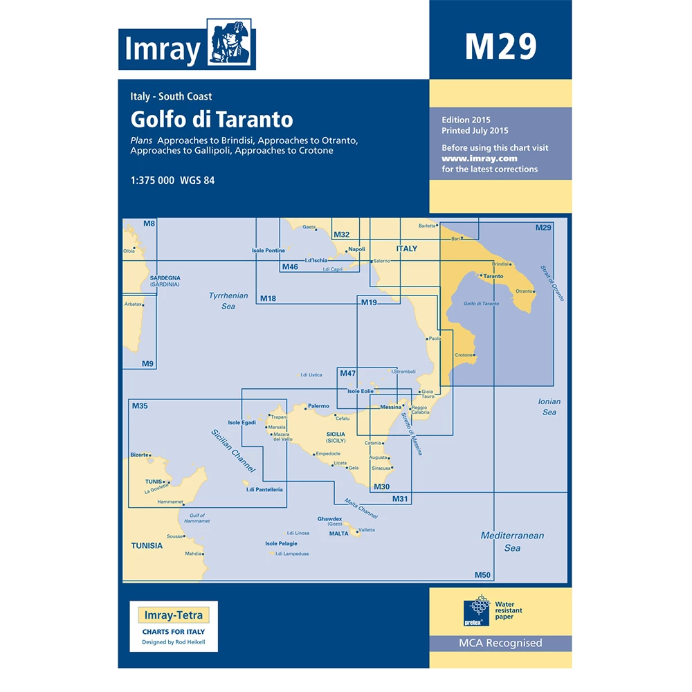 Imray M29 Golfo di Taranto