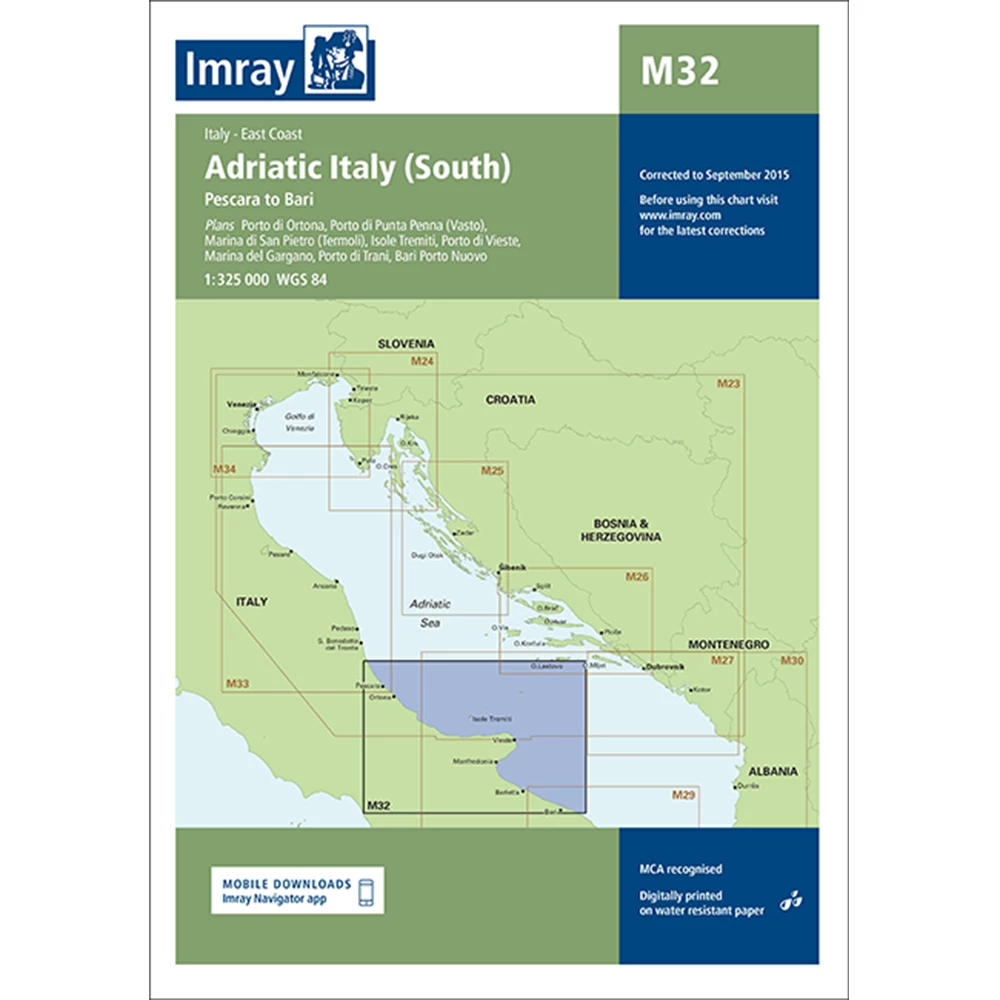 Imray M32 Adriatic Italy - South