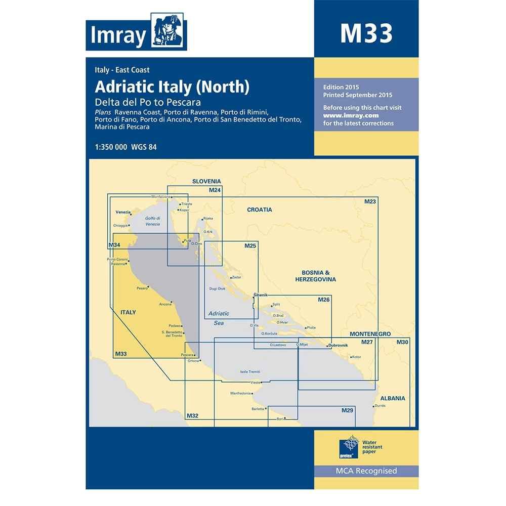 Imray M33 Adriatic Italy - North