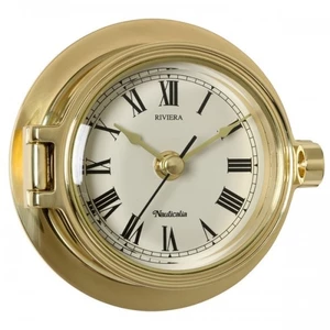 Nauticalia Riviera Brass 3 inch Clock and or Barometer 
