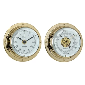 Nauticalia Clipper Brass 3 inch Clock & or Barometer