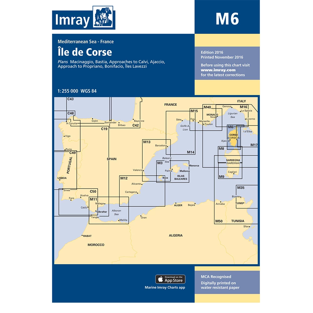 Imray Chart M6 Ile de Corse