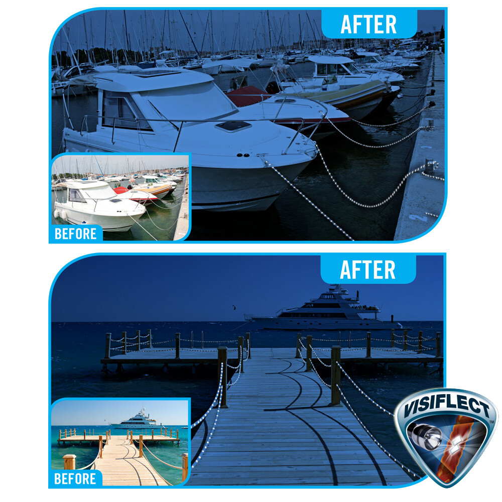 Reflective Dock Line Black 15mm
