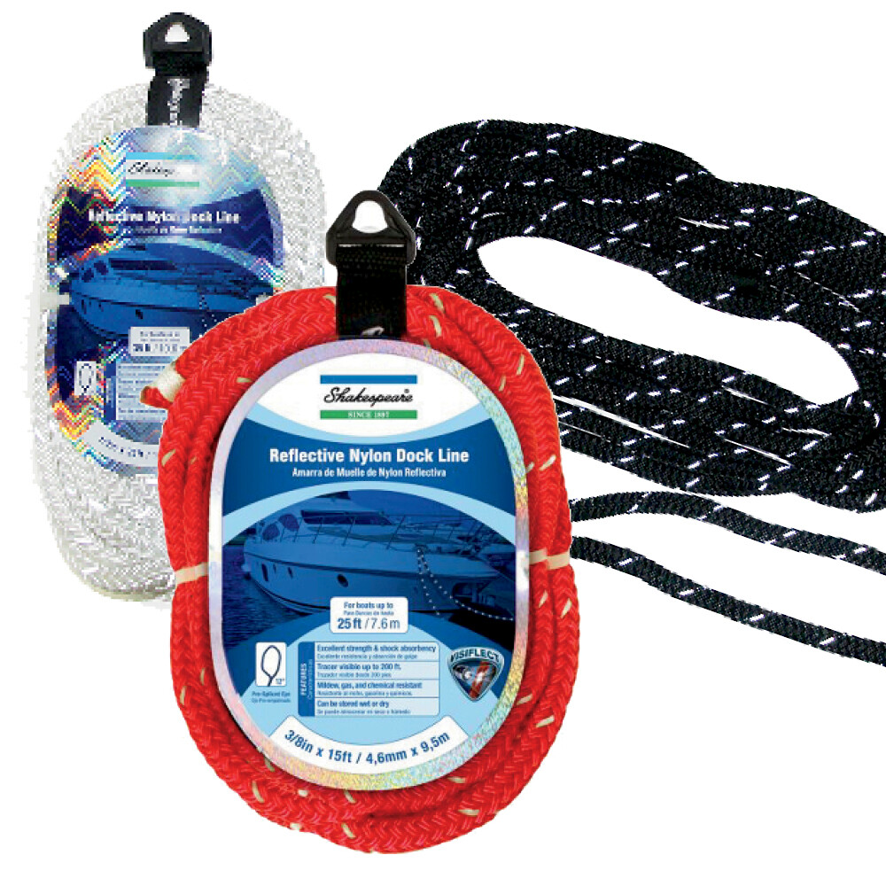 Reflective Dock Line Black 15mm