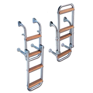 Trem Boarding Ladder with Wooden Steps 