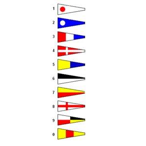 Force 4 Numeral Pennant Flags 