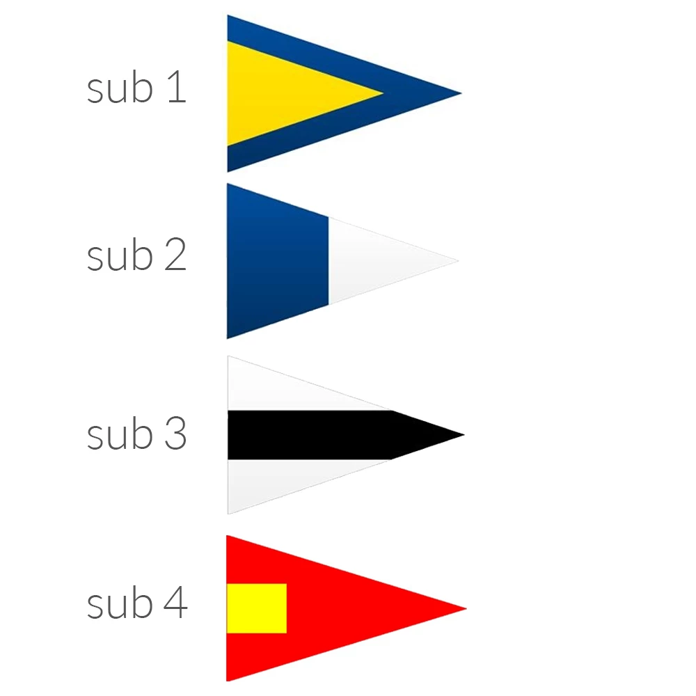 Force 4 Substitute Pennant Flags 