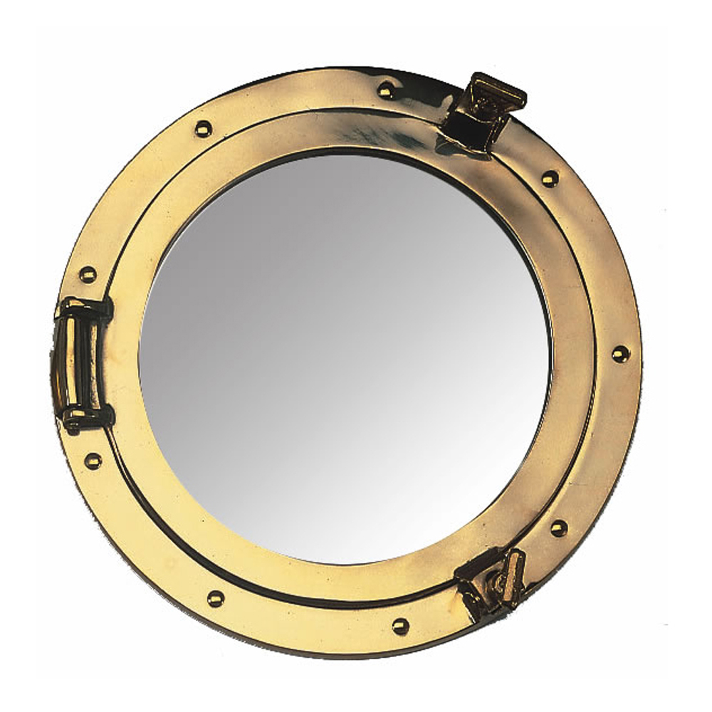 Porthole Mirror Brass